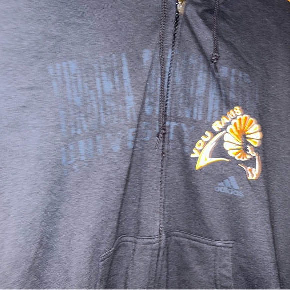 adidas vcu Virginia commonwealth university rams black hoody jacket 2XL xxl rva - Picture 2 of 4